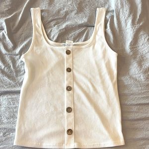 White Shirt with Buttons. Size S